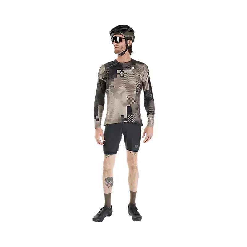 Camiseta MTB Manga Larga Flexair Ascent Pulse Beige Talla S #7
