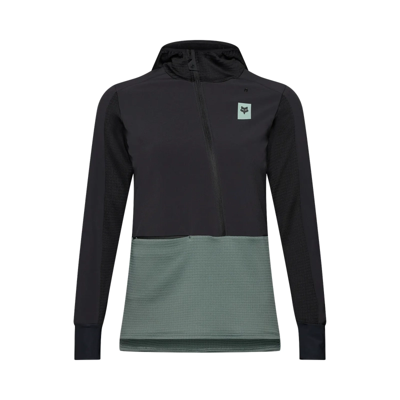 Maglia MTB A Manica Lunga da Donna Con Cappuccio Defend Thermal Sage Taglia XS - image