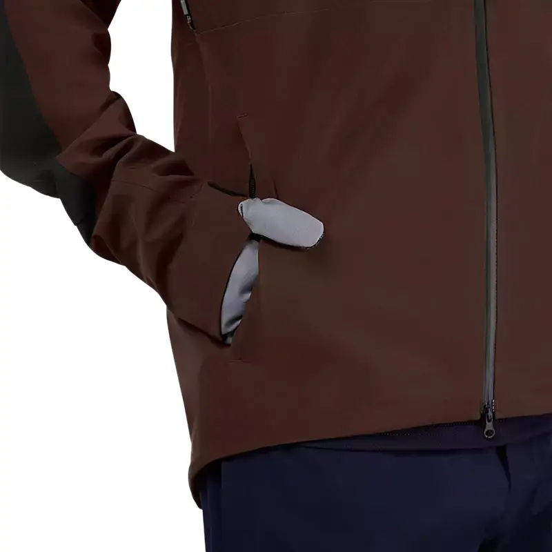 Defend 3L Regenjacke Braun Größe S #4