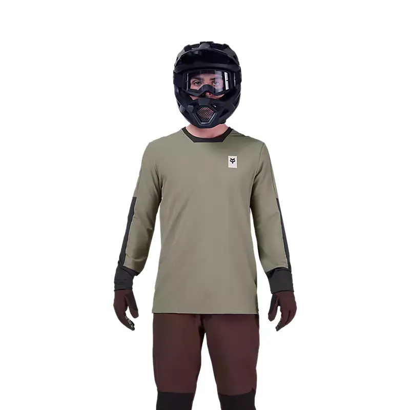 Chaqueta MTB Manga Larga Invierno Defend Thermal Verde Talla S #2