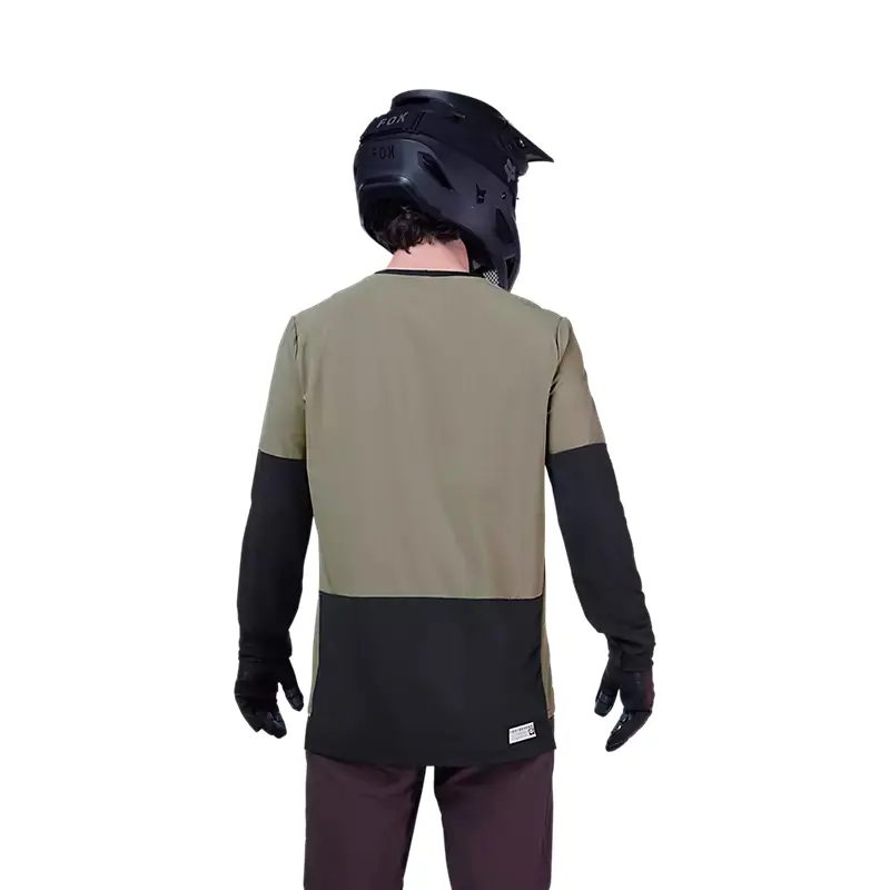 Chaqueta MTB Manga Larga Invierno Defend Thermal Verde Talla S #3