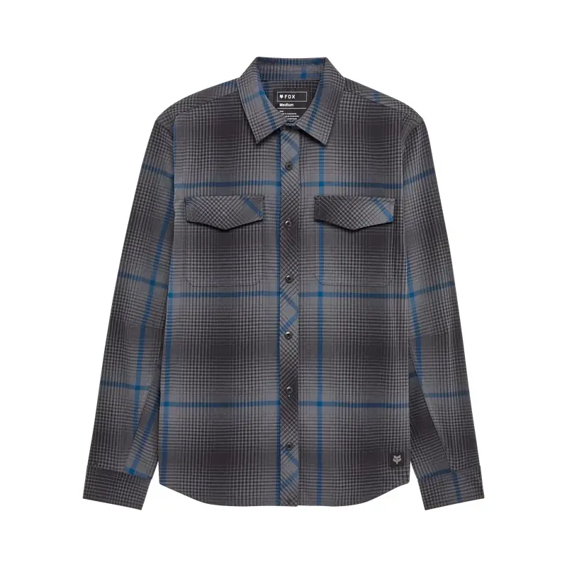 Camicia Di Flanella A Maniche Lunghe Survivalist Fire Grigio Scuro Taglia S - image