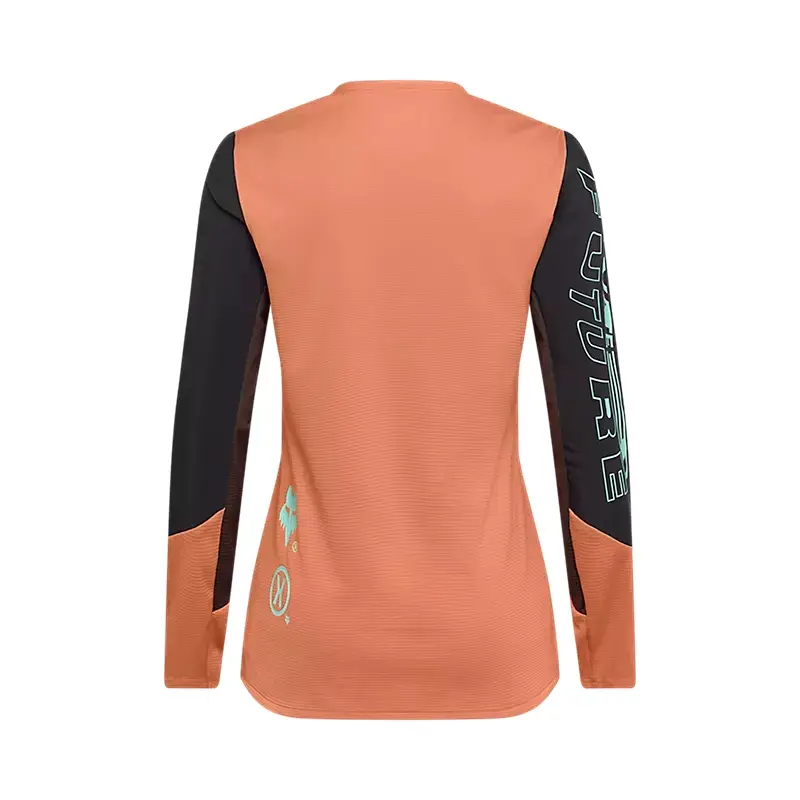 Camiseta MTB Manga Larga Defend Mujer Elevated Naranja Talla XS #1