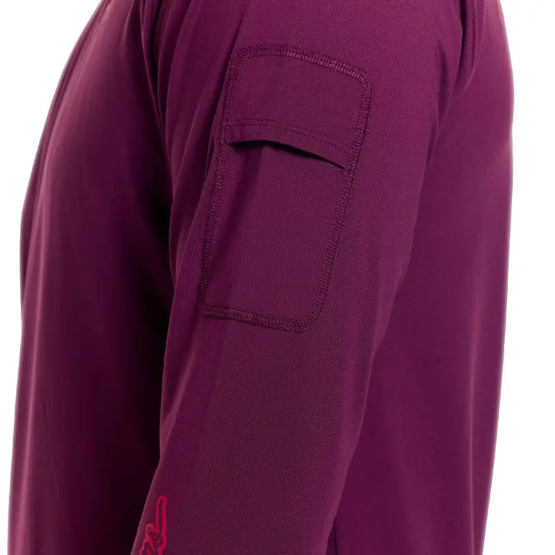 Camisola de Manga Comprida Rockus Ride Lockdown Sangria Tamanho M #12