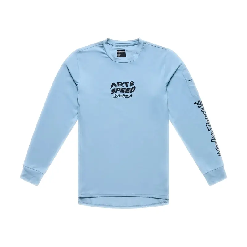 Rockus Long Sleeve Ride Waves Dawn Blue Shirt Size XXL - image