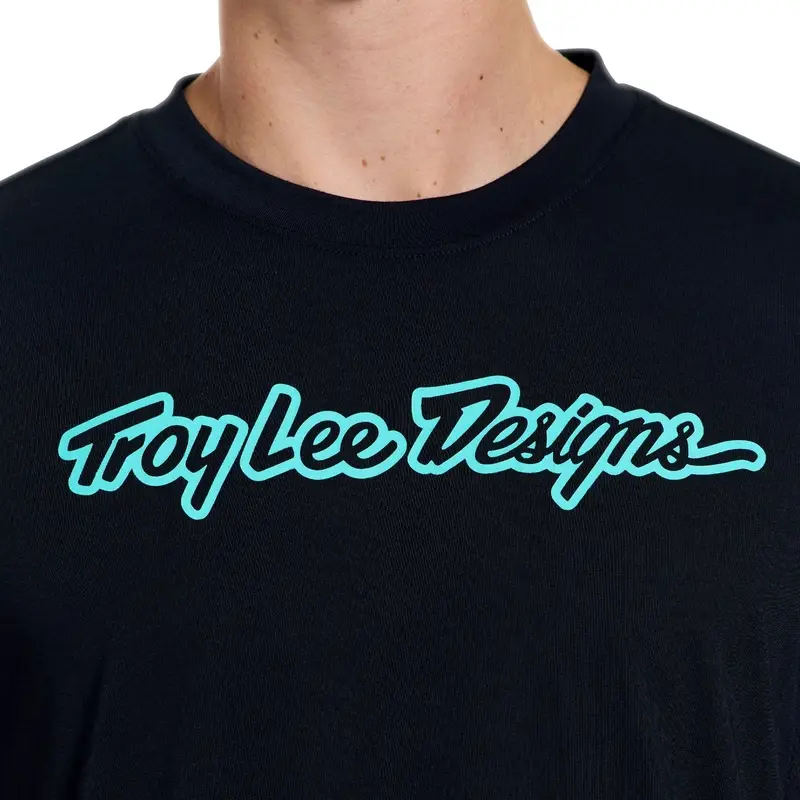 Camiseta Skyline Ride Signature Negro/Real Teal Talla XL #9