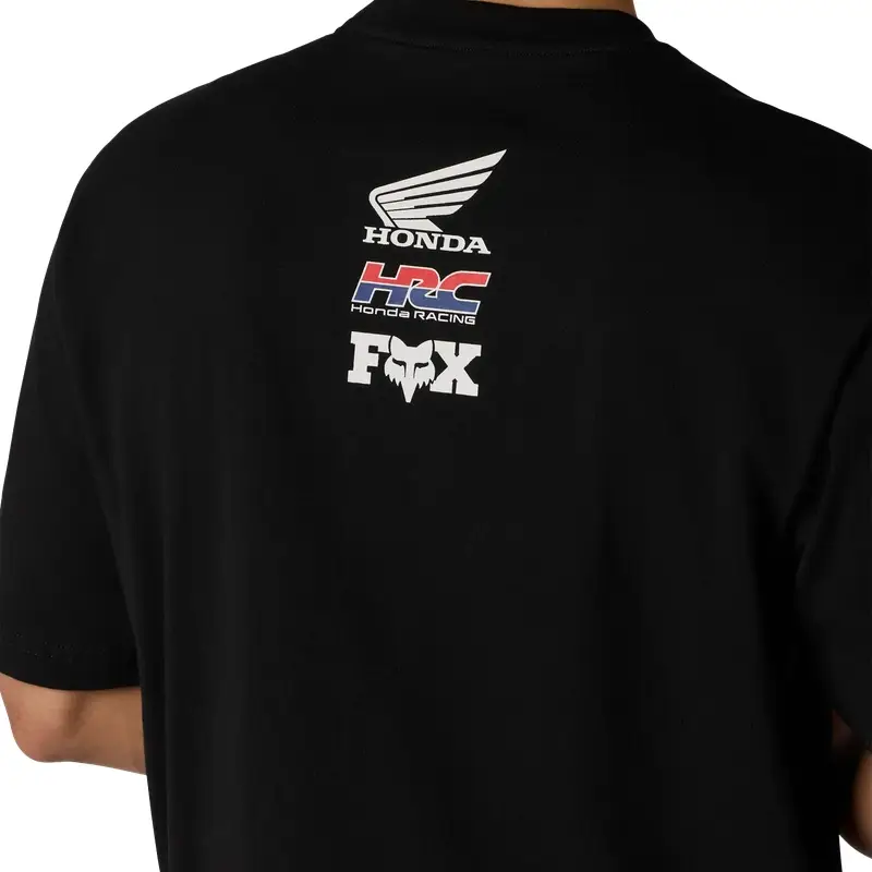 T-Shirt Honda Midweight Oversize Nero Taglia XL #4