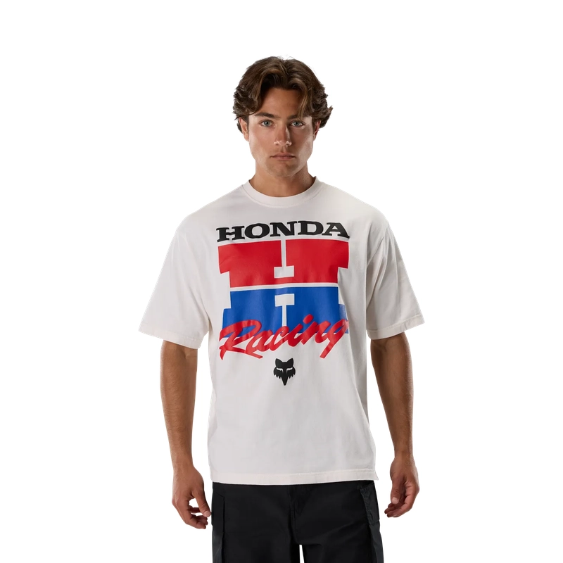 Honda Midweight T-Shirt mit kurzen Ärmeln Off White Größe S #2