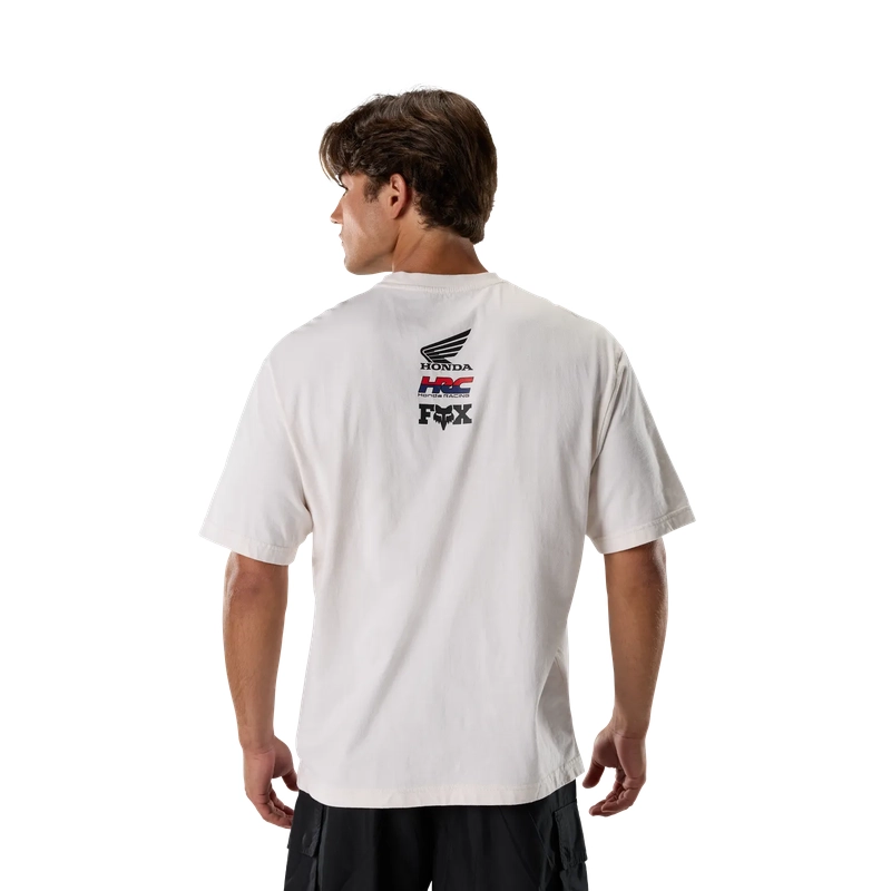 Honda Midweight T-Shirt mit kurzen Ärmeln Off White Größe S #3