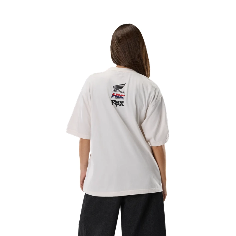 Honda Midweight T-Shirt mit kurzen Ärmeln Off White Größe S #5