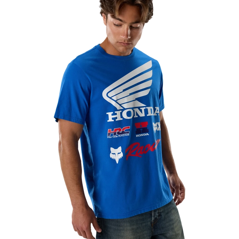 Camiseta de Manga Curta Honda 195 Original Azul Tamanho S #4