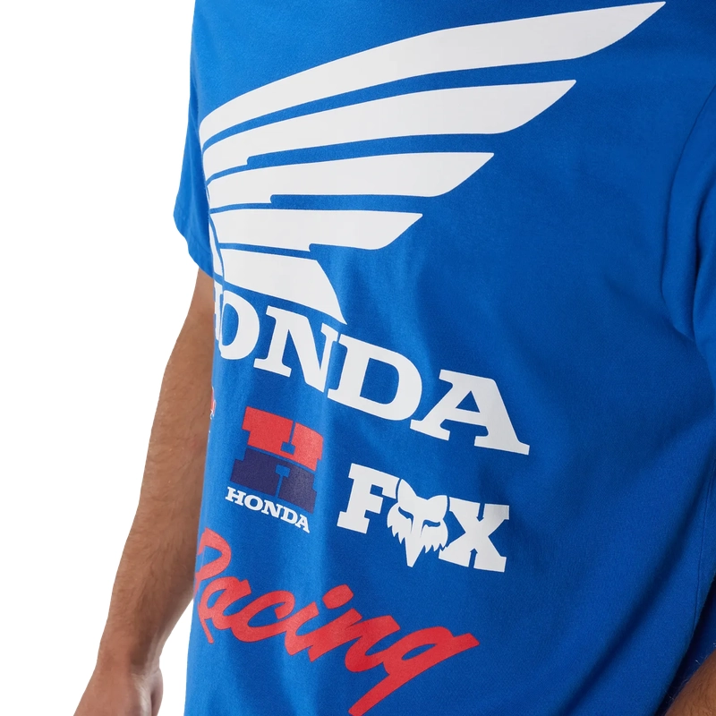 Camiseta de Manga Curta Honda 195 Original Azul Tamanho S #5