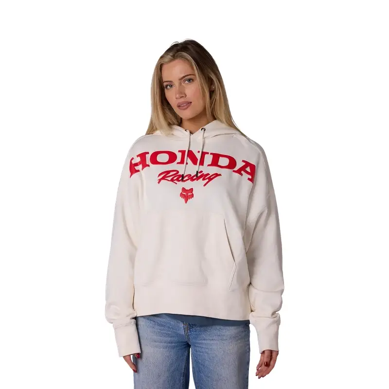 Felpa Honda Con Cerniera Donna Bianco Sporco Taglia M #2