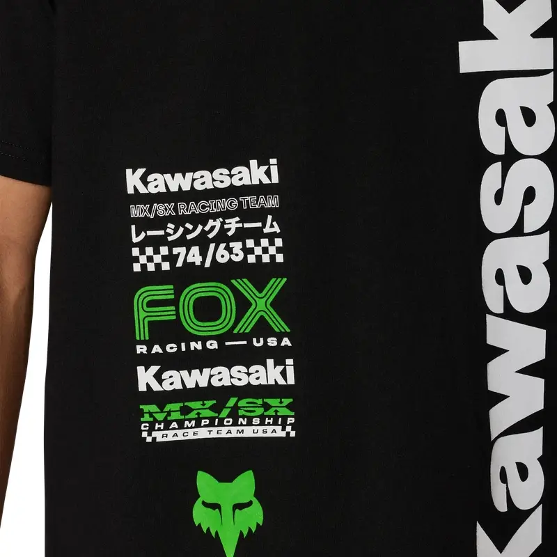 T-Shirt Kawasaki 195 Original Nero Taglia S #4