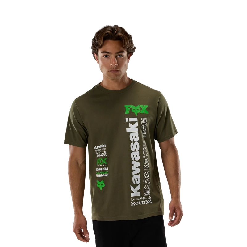 T-shirt à manches courtes Kawi Original 195 Vert Olive Taille L #2
