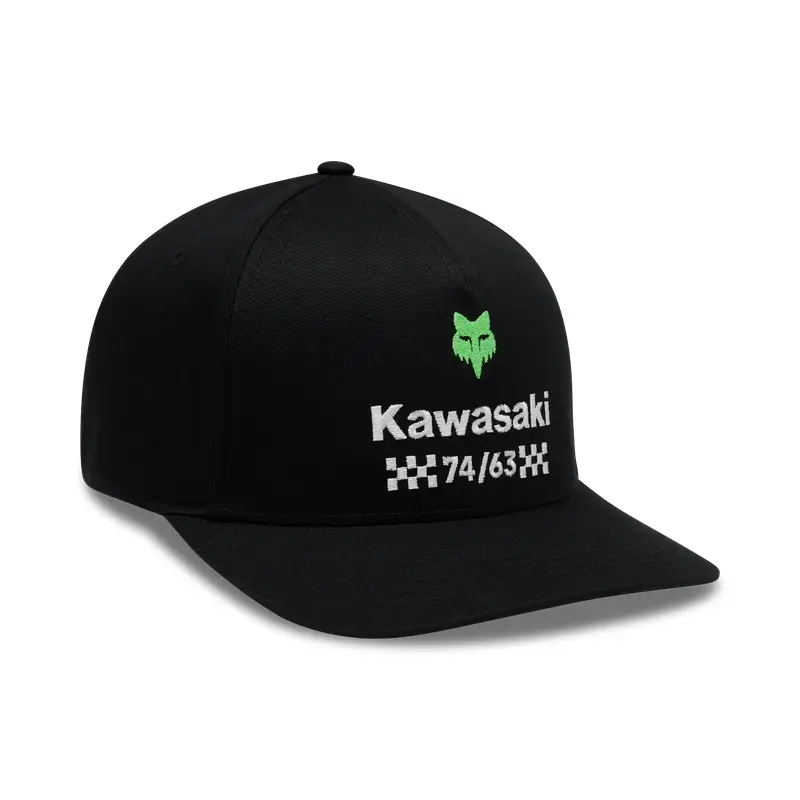 Cappello Kawasaki Flexfit Nero Taglia S/M (54-58cm) - image