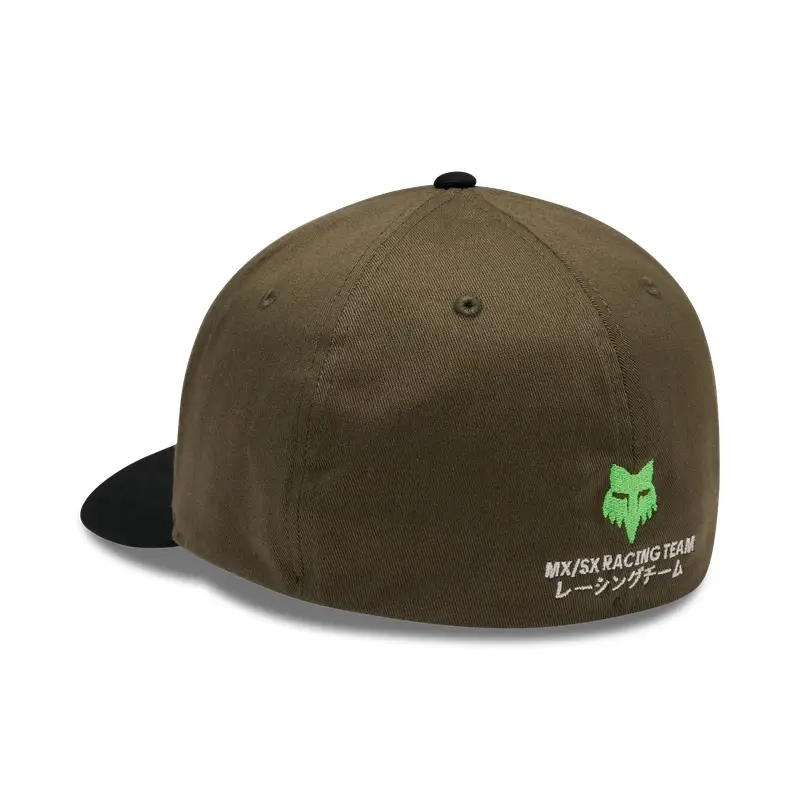 Cappello Kawasaki Flexfit Verde Militare Taglia S/M (54-58cm) #1