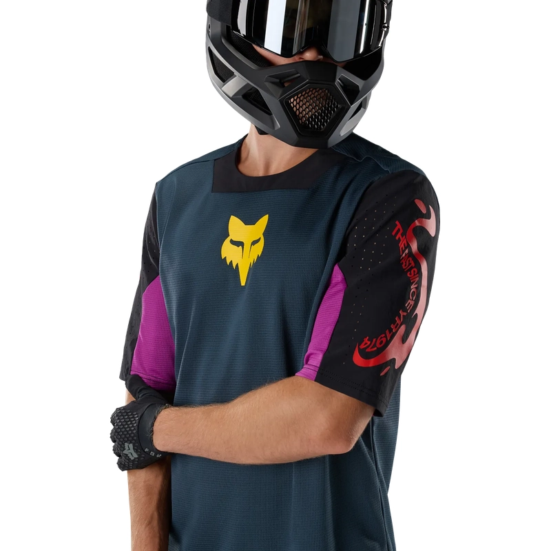 Maillot VTT à manches courtes Defend Jersey Creation Galaxy Blue Taille S #4