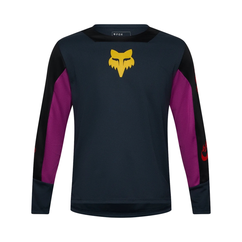 Maglia MTB A Manica Lunga da Bambino Defend Creation Galaxy Blue Taglia L
