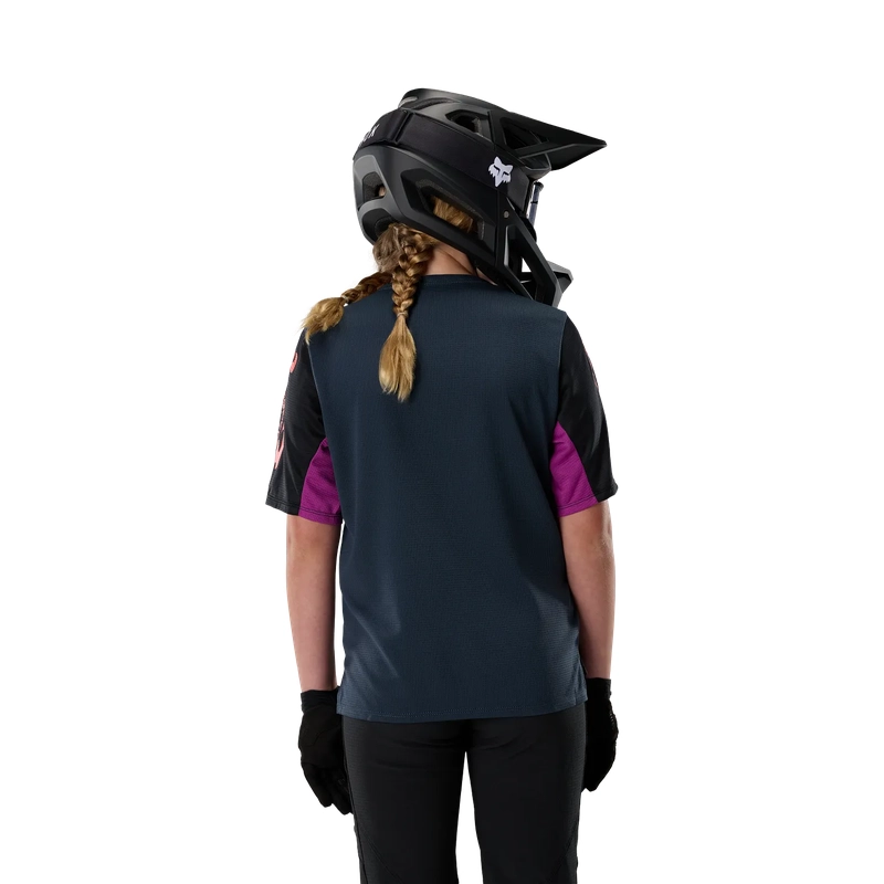 Maillot VTT à manches courtes pour enfant Defend Jersey Creation Galaxy Blue taille L #3