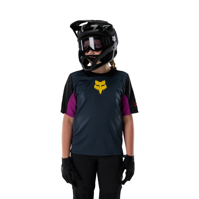 Maillot VTT à manches courtes pour enfant Defend Jersey Creation Galaxy Blue Taille S #2