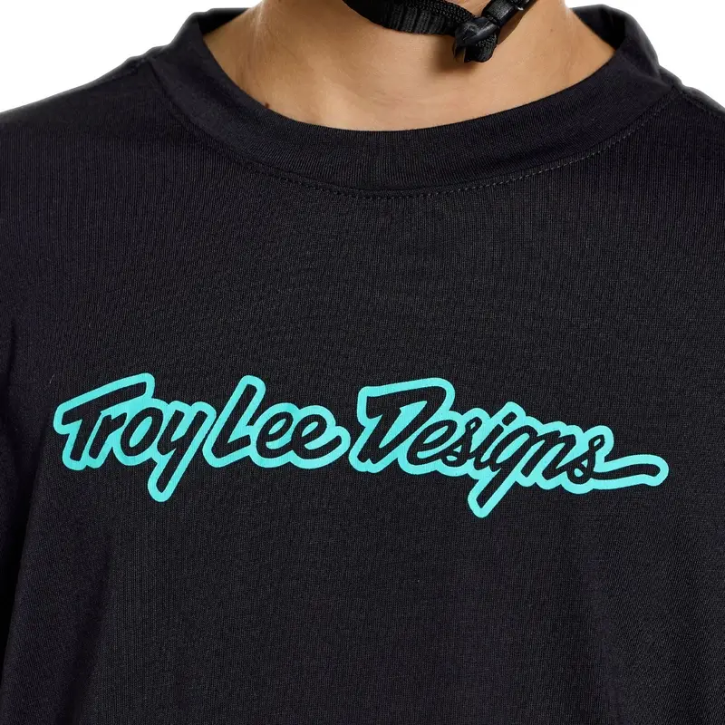 Camiseta Skyline Ride Signature Niño Negro/Real Teal Talla M #9