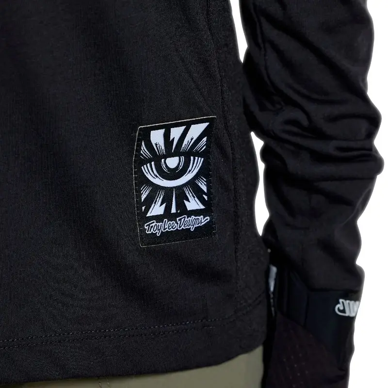 Camiseta de Manga Larga Ruckus Signature Niño Negro/Real Teal Talla M #11