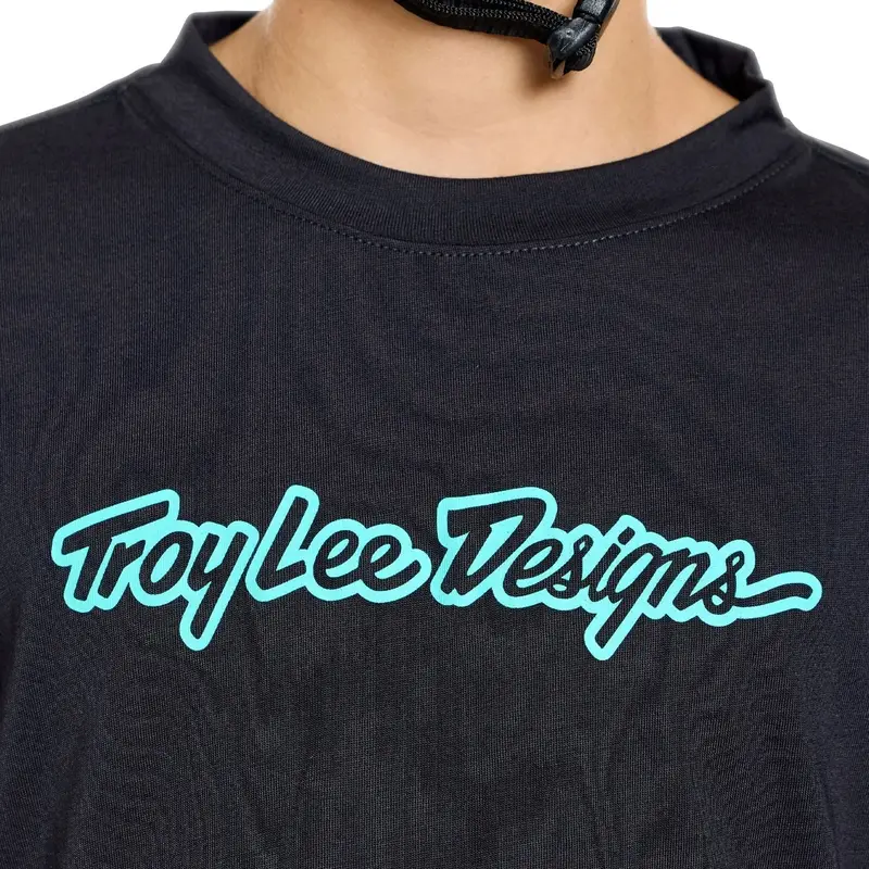 Camisola de Manga Comprida Ruckus Signature Criança Preto/Real Teal Tamanho XL #10