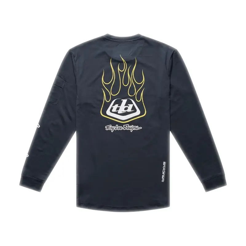 Long Sleeve T-Shirt Ruckus Pressed Kids Carbon Size M #1