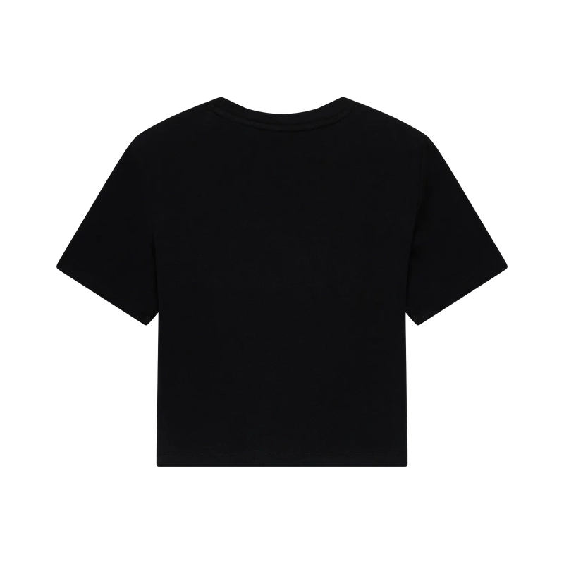 Camiseta de Manga Curta para Mulher Head Rib Baby Black Tamanho XS #1