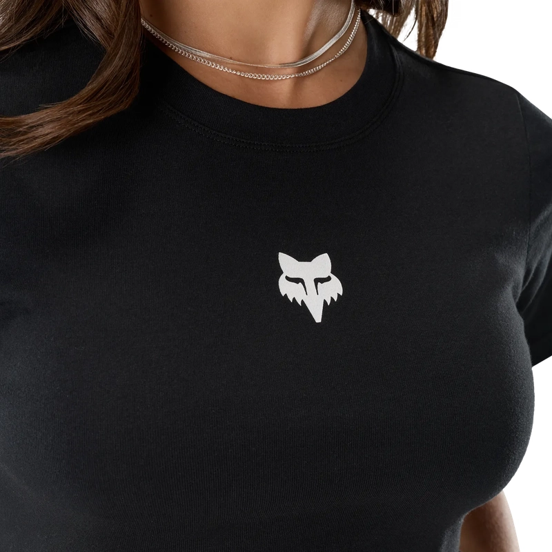 Camiseta de Manga Curta para Mulher Head Rib Baby Black Tamanho XS #4