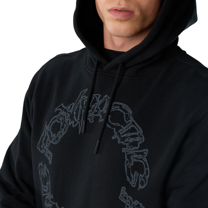 Felpa con Cappuccio Slowoburn Fleece Black Taglia M #4