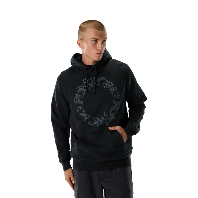 Felpa con Cappuccio Slowoburn Fleece Black Taglia S #2