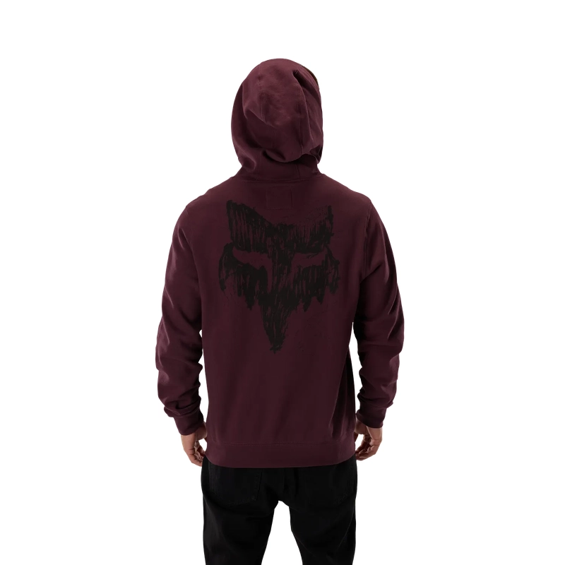 Felpa con Cappuccio Slowoburn Fleece Dark Maroon Taglia XXL #4