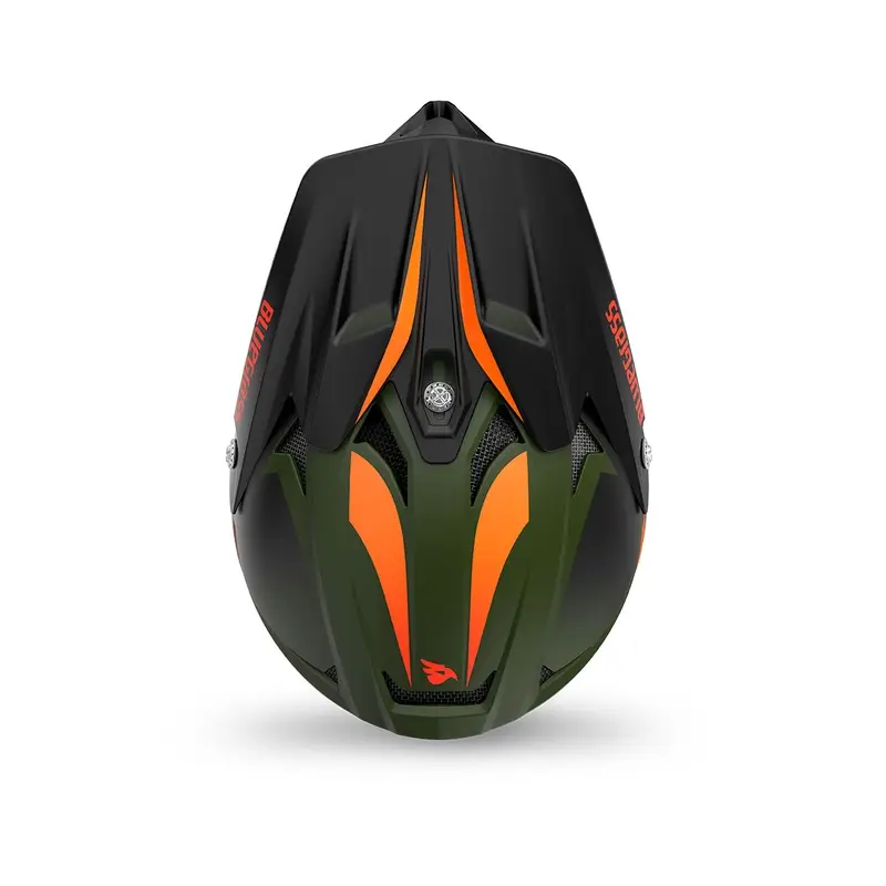 Capacete Integral Intox Verde Laranja Fosco Tamanho L (58-60cm) #3