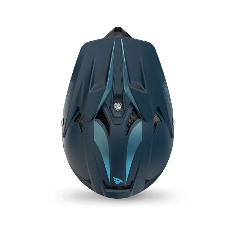 Intox Blauer Matt Integralhelm Größe M (56-58cm) #3