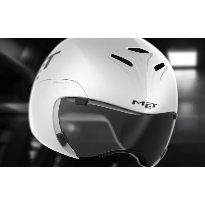 Capacete Strada Drone Wide Body II Branco Metálico Brilhante Tamanho M (55-58cm) #5