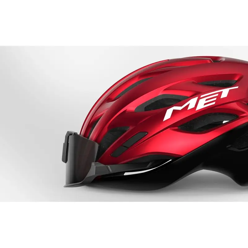 Capacete Estrada Estro Mips Vermelho Preto Metalizado Brilhante Tamanho S (52-56cm) #5