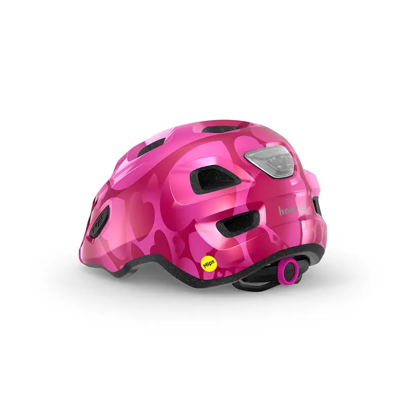 Capacete Infantil Hooray Mips Rosa Corações Brilhante Tamanho XS (46-52cm) #2