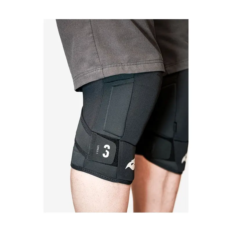 Knee Pads 3Straps Knee Black Size XL - image