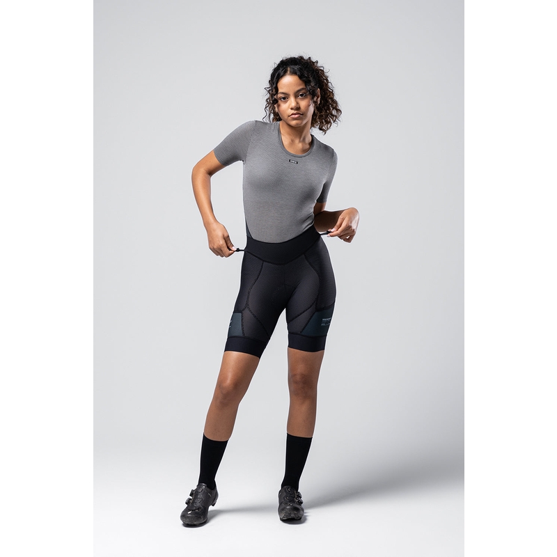 Sottopantaloncini MTB Commander Strapless Donna Nero Taglia XXS