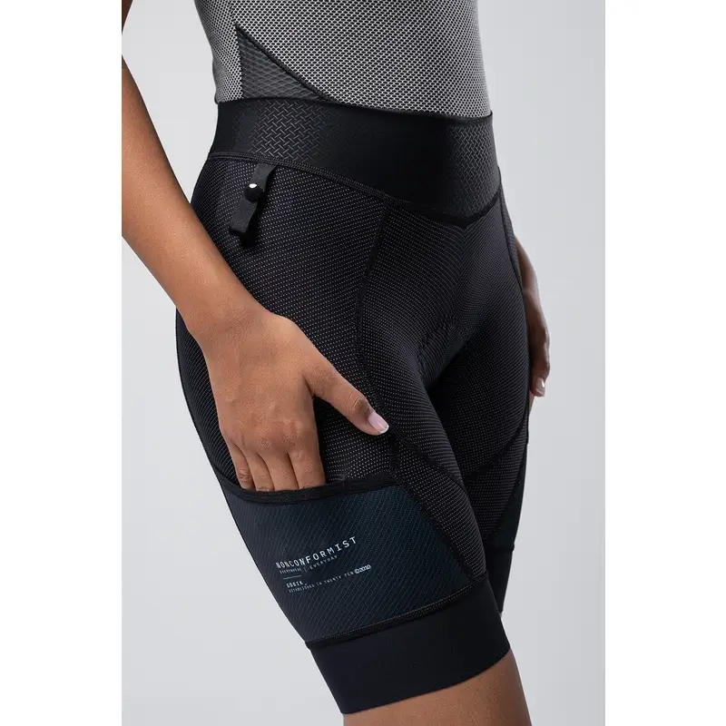 Sottopantaloncini MTB Commander Strapless Donna Nero Taglia XXS #1