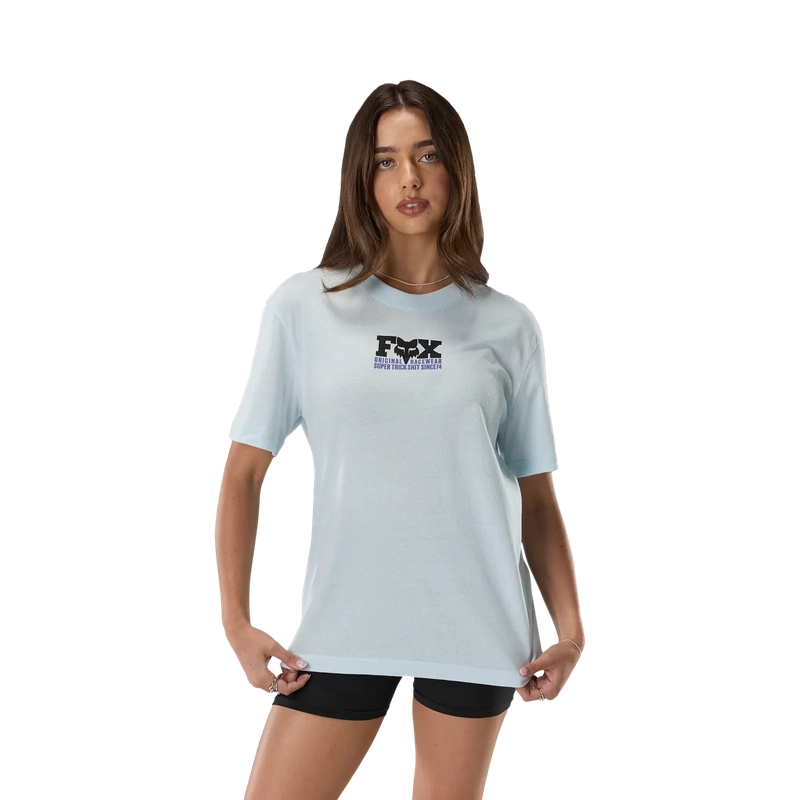 Women's Short Sleeve T-Shirt Rooted Ice Blue Size XS #2