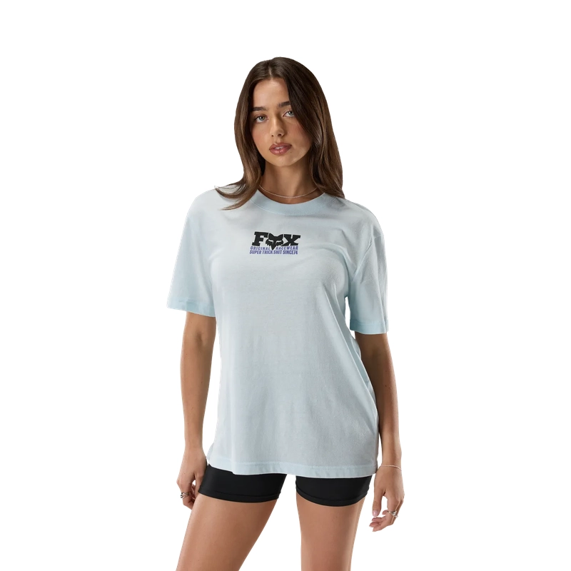 Women's Short Sleeve T-Shirt Rooted Ice Blue Size XS #4
