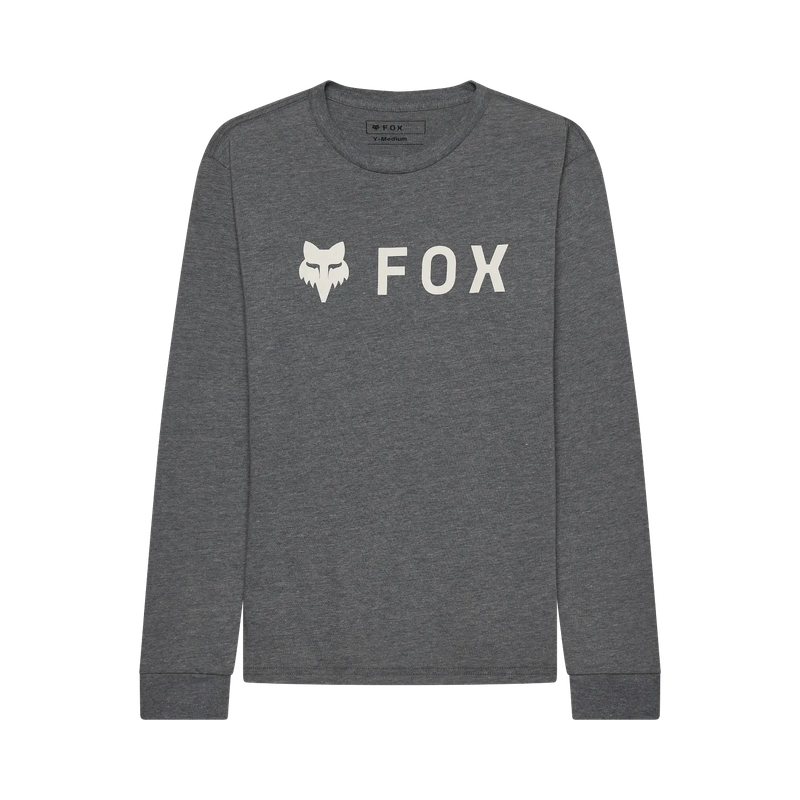 Maglietta a Maniche Lunghe da Bambino Absolute Heather Dark Grey Taglia L