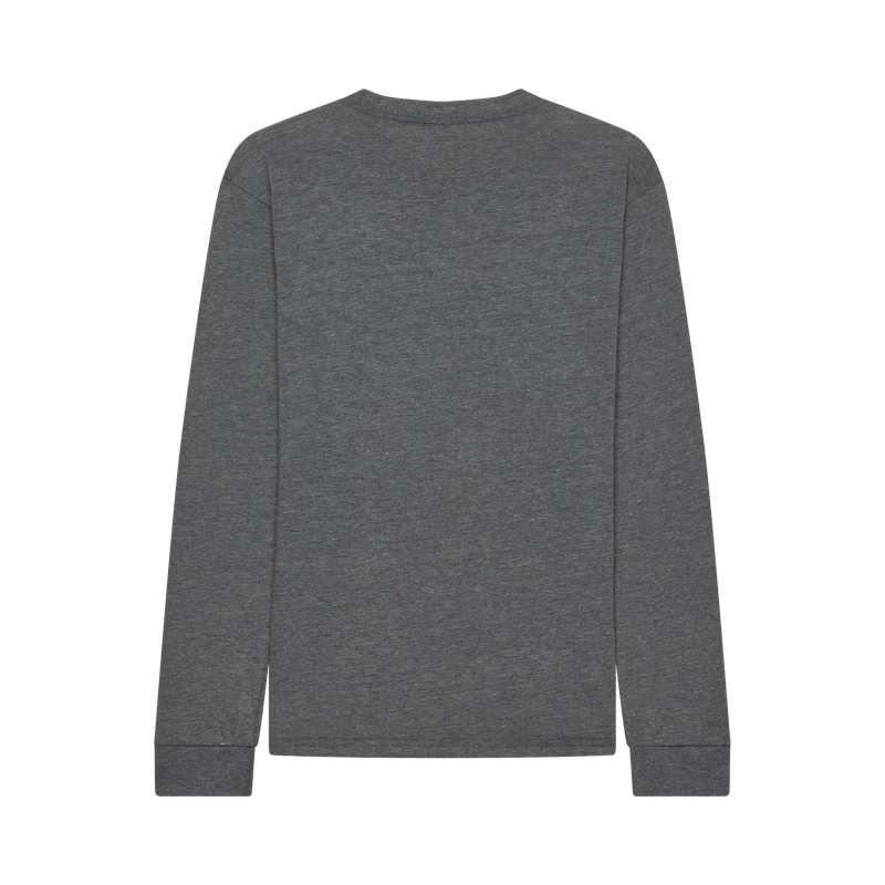 Maglietta a Maniche Lunghe da Bambino Absolute Heather Dark Grey Taglia L #1