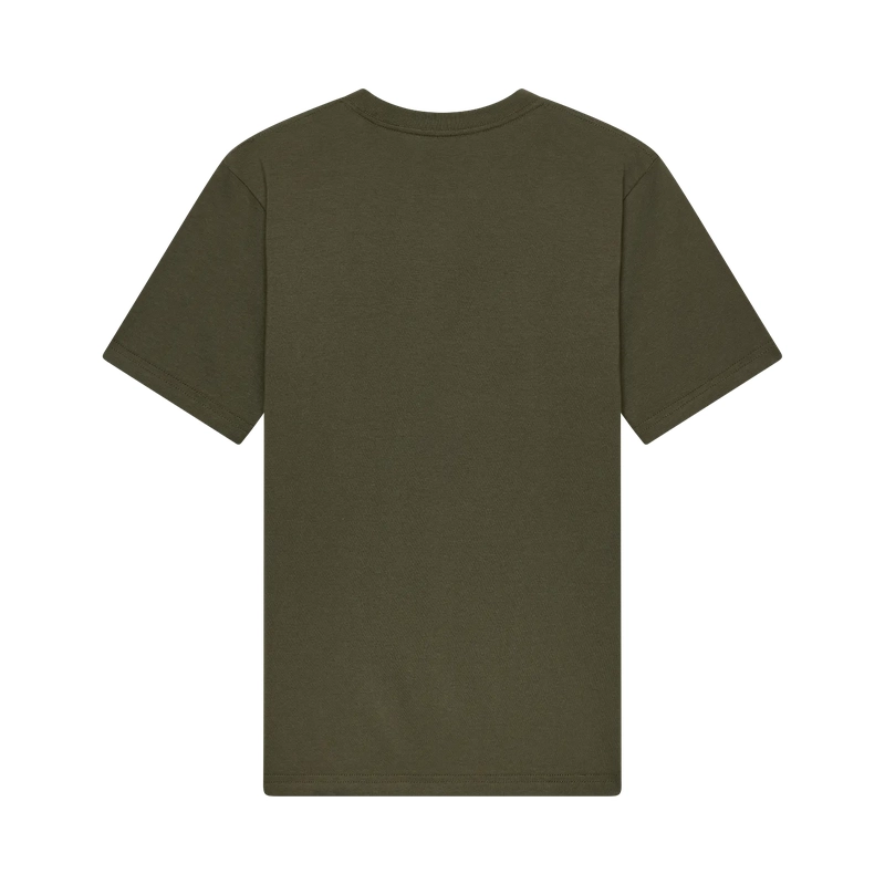 Kids' Short Sleeve T-shirt Warped Dark Green Size S #1