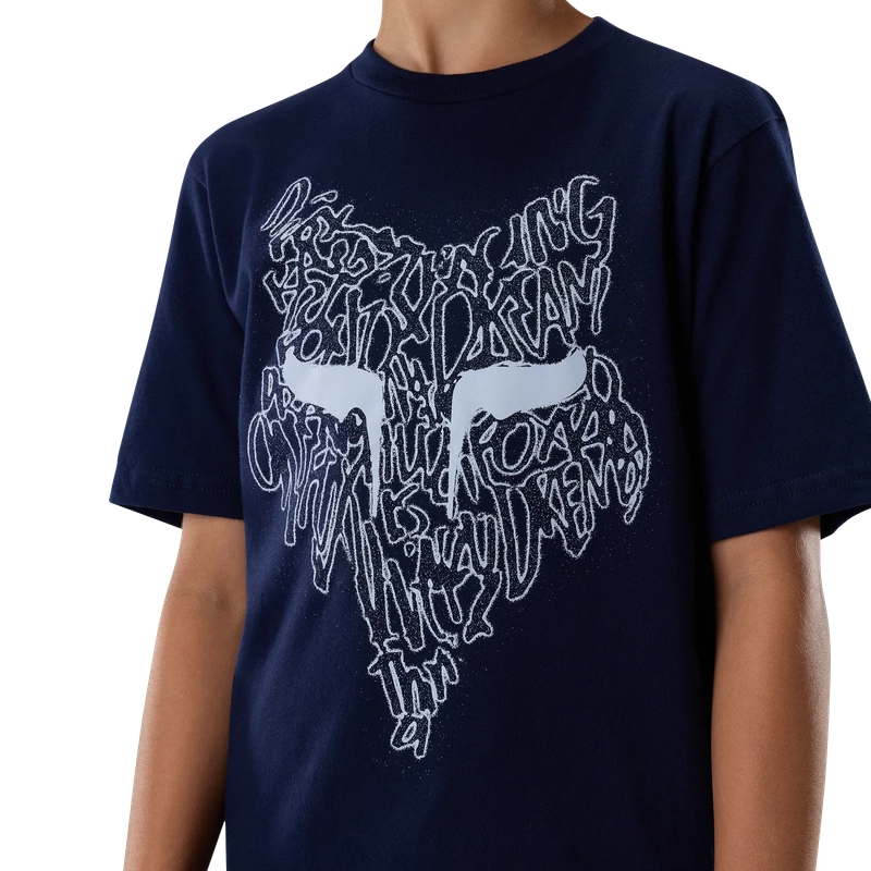 Boy's Short Sleeve T-shirt Slowburn Navy Size S #4