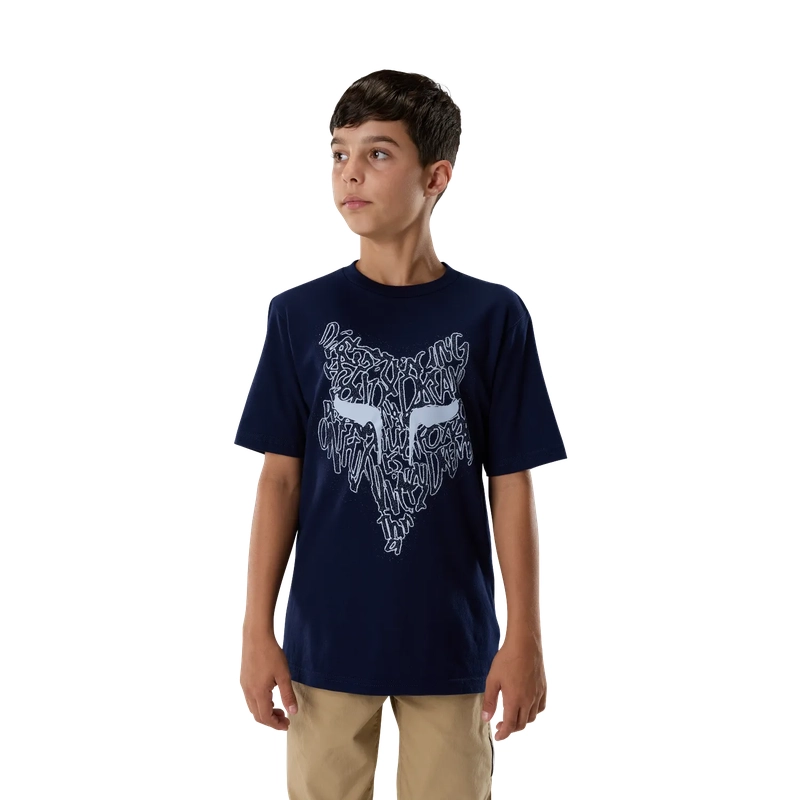 Boy's Short Sleeve T-shirt Slowburn Navy Size XL #2