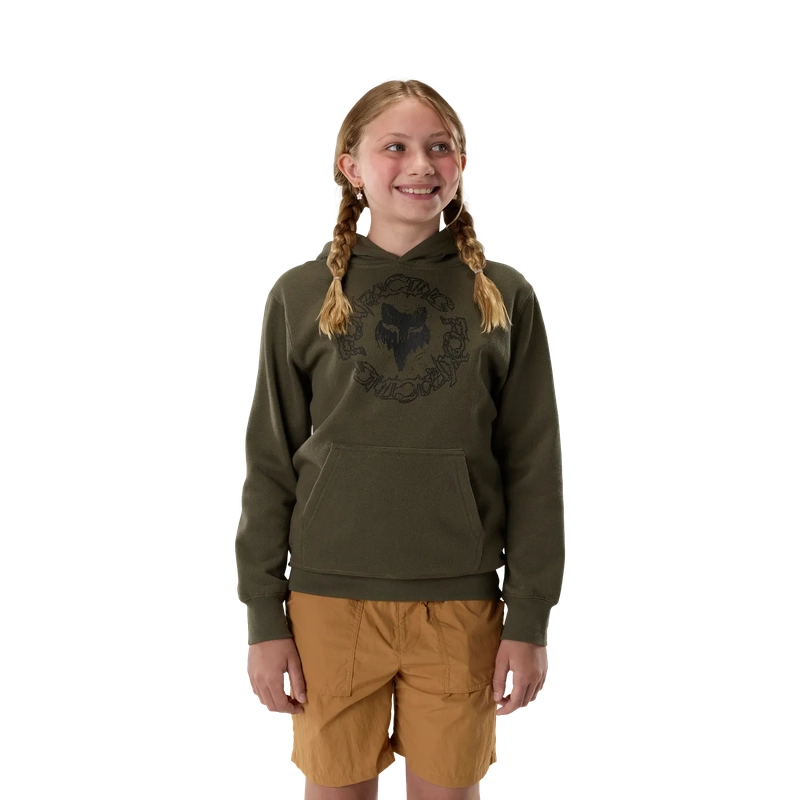 Felpa con Cappuccio da Bambino SlowBurn Fleece Olive Green Taglia S #2